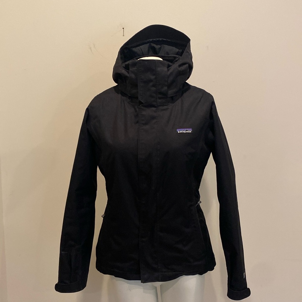 Patagonia Black Insulated Waterproof H2NO Jacket sz XS
